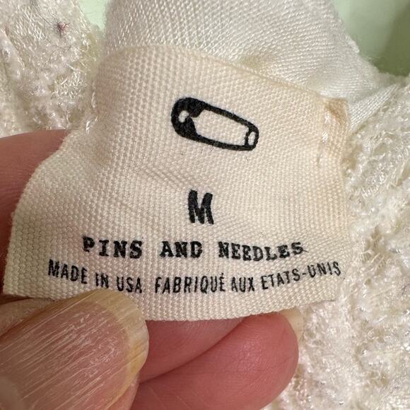 Pins and Needles Ivory Lace Bodycon Dress Size M - Picture 8 of 9